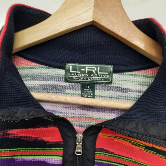 Lauren RALPH LAUREN Active Multicolor Pullover Long Sleeve Pullover - Picture 3 of 8